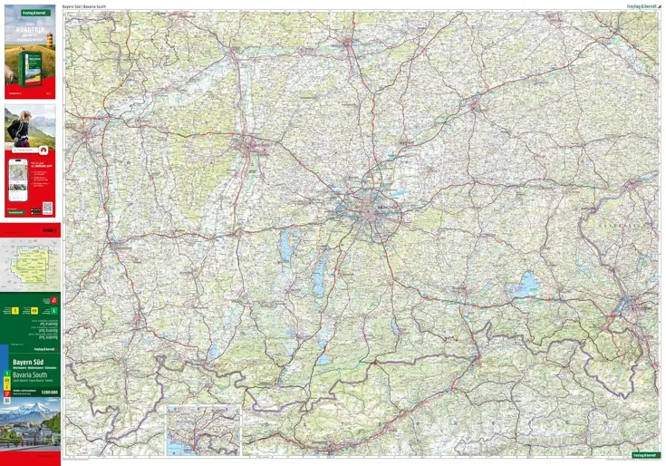 Wegenkaart Duitsland 1- Beieren Zuid