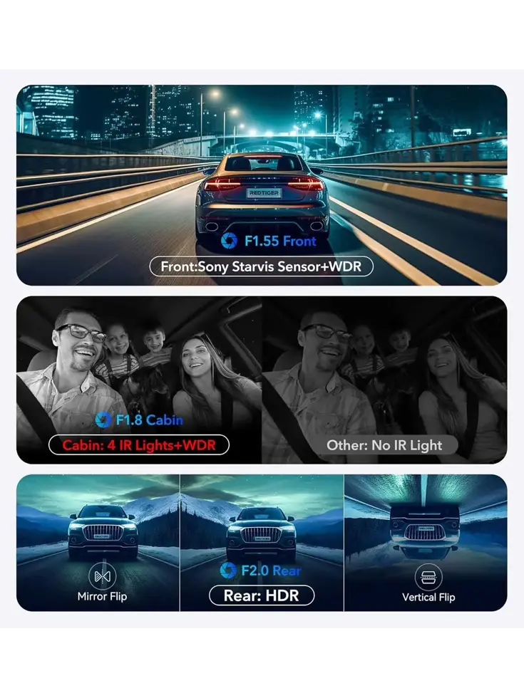F17 3CH 4K Wifi GPS 64gb dashcam