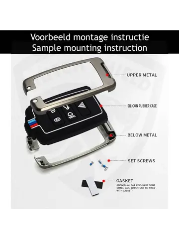 Metalen Sleutelhoesje voor Landrover grijs B5