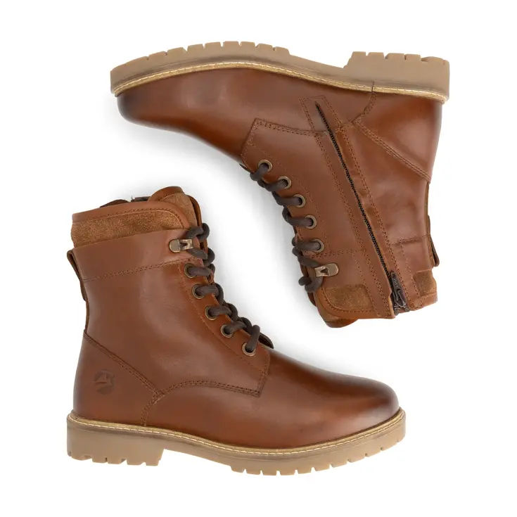 Larvik Dames - Veterboots - Gevoerd