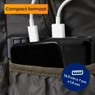 R2B Powerbank 10000 mAh met Ingebouwde Kabels