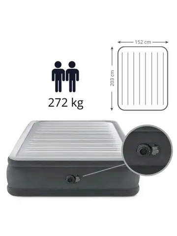 Luchtbed - Intex - 2P - 152x203 + Pomp