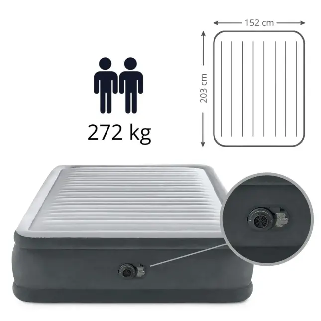 Luchtbed - Intex - 2P - 152x203 + Pomp