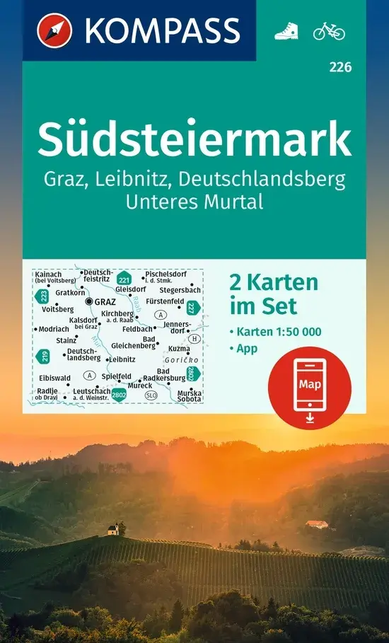 Wandelkaart WK226 Südsteiermark