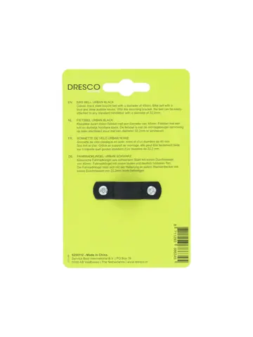 Dresco Fietsbel Urban Zwart