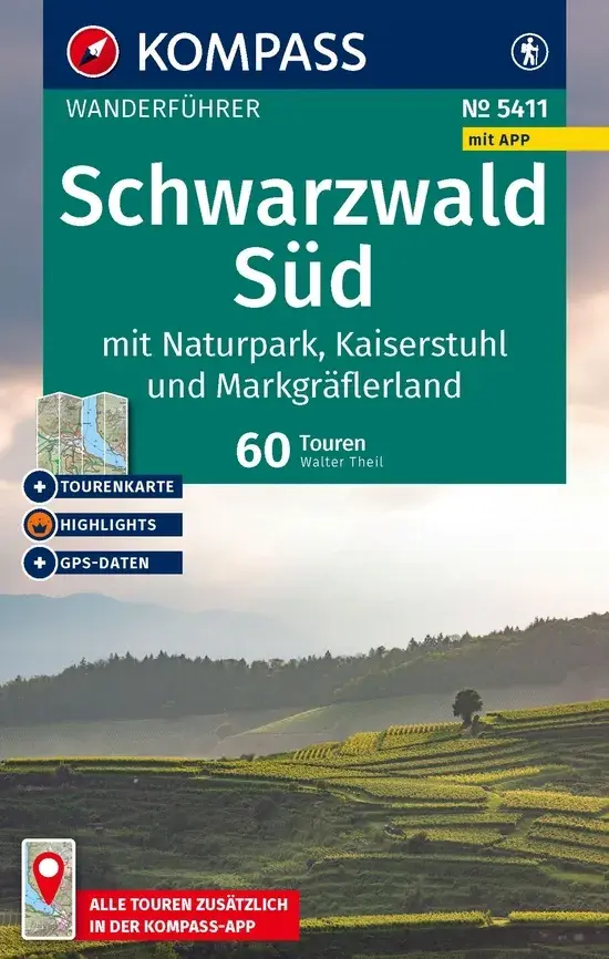 Kompass Wanderführer 5411 Schwarzwald Süd