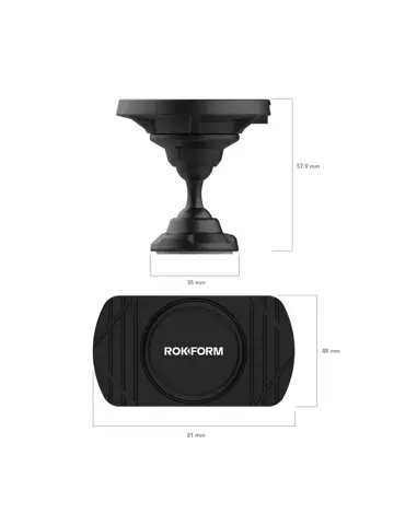 Rokform draadloze autolader dashboard plak