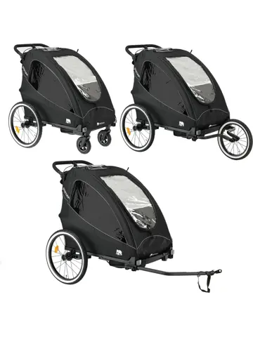 Luxe Fietskar - 3-in-1 model - Hardloopkinderwagen