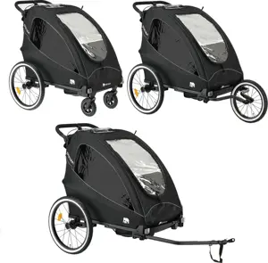Luxe Fietskar - 3-in-1 model - Hardloopkinderwagen