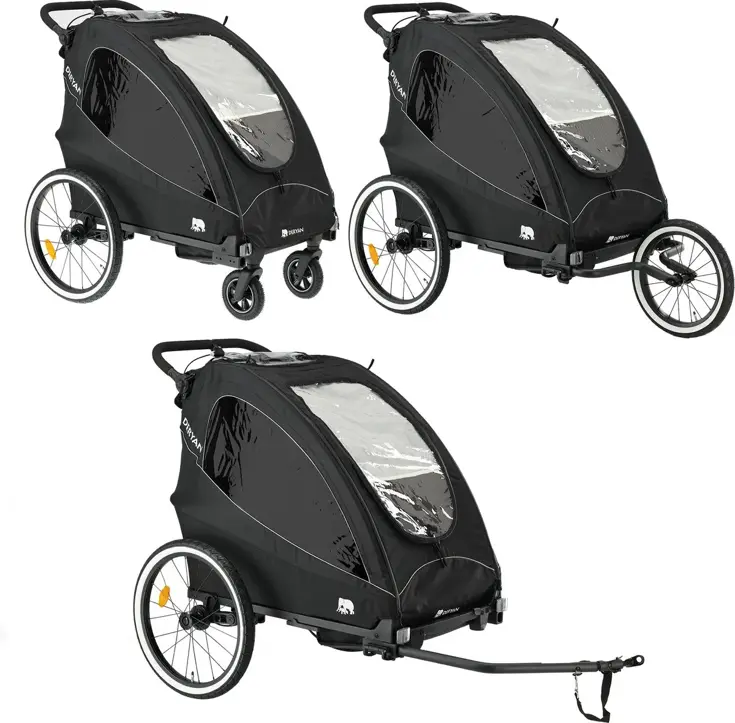 Luxe Fietskar - 3-in-1 model - Hardloopkinderwagen
