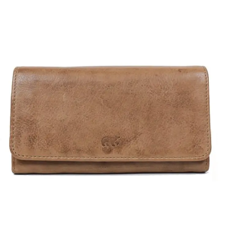 Noor - Leren portemonnee - Overslag - Dames