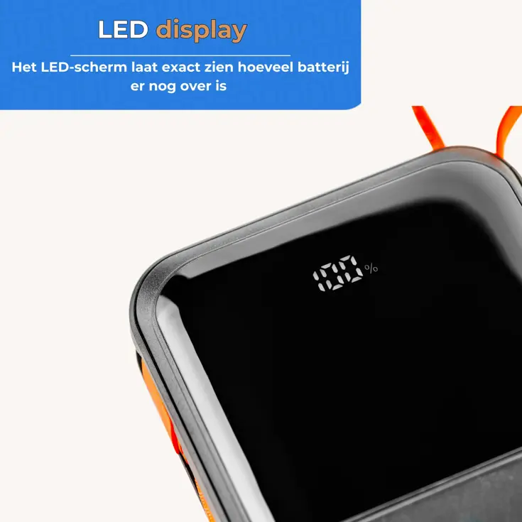 XL All-in-1 Powerbank 20.000 mAh met Kabels