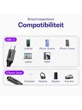 Ease 3.5mm Aux naar USB-C Adapter met DAC