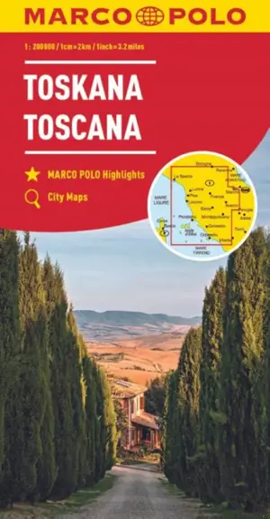 Marco Polo wegenkaart Toscane
