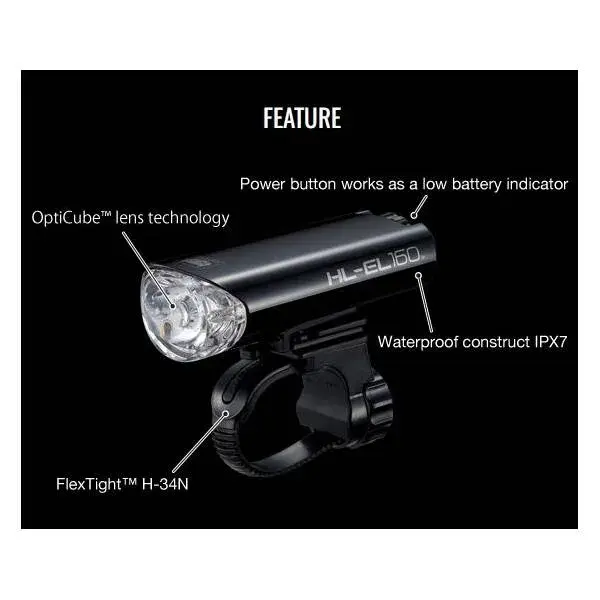 Cateye Koplamp Hl-El160