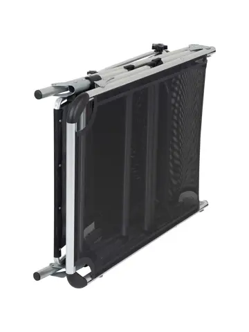 Bo-Camp Ligbed Zonnescherm 5 Standen Zwart