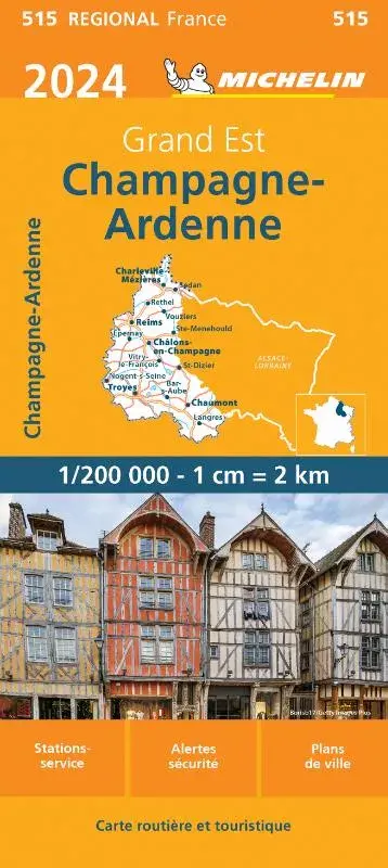Michelin Wegenkaart 515 Champagne-Ardenne