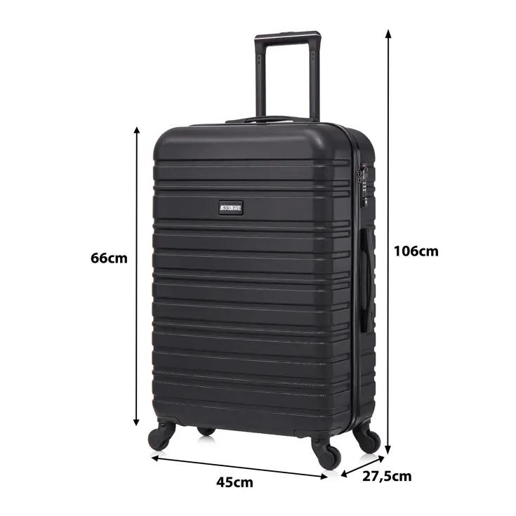 Reiskoffer M ABS 74L met TSA-slot en 360° wielen