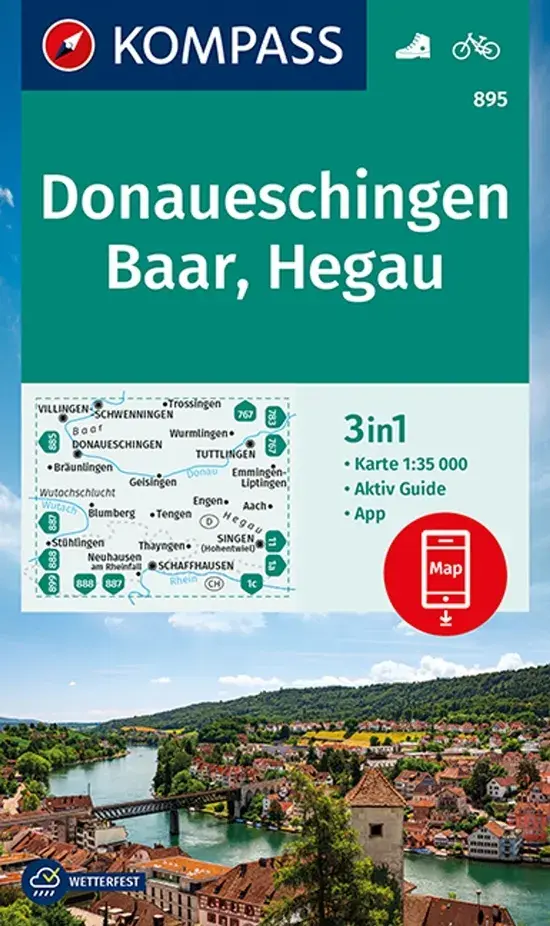 Wandelkaart WK895 Donaueschingen