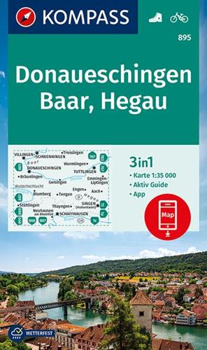 Wandelkaart WK895 Donaueschingen