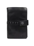 Sanne - Portemonnee - Leer - Overslag - Studs