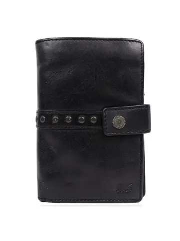 Sanne - Portemonnee - Leer - Overslag - Studs