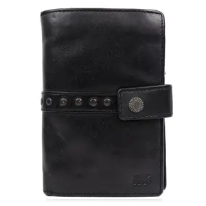 Sanne - Portemonnee - Leer - Overslag - Studs