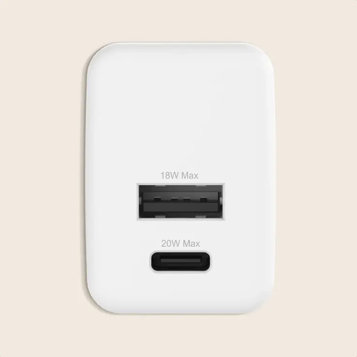 Oplader USB-C & USB - 20W