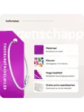 Kofferset 4-delig kofferriem + bagagelabels Paars