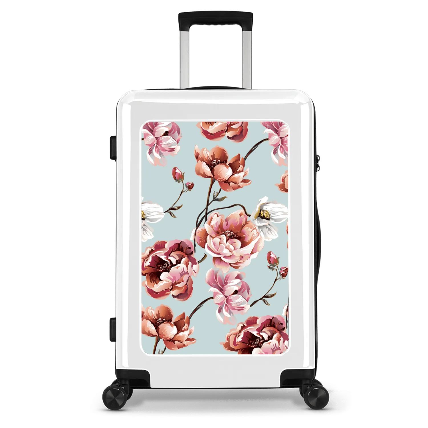 Stickercase   Reiskoffer  65cm  Wit