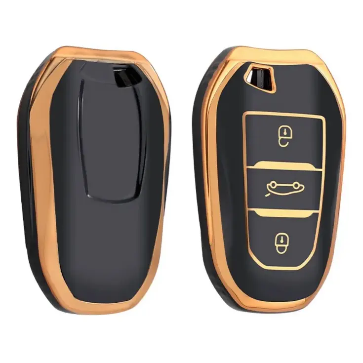 Dutch Shield Sleutelhoesje  Peugeot goud B3