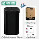 Avalo Prullenbak met Sensor 50L - RVS