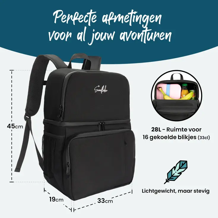 Koelrugzak 28L - 2 Vakken
