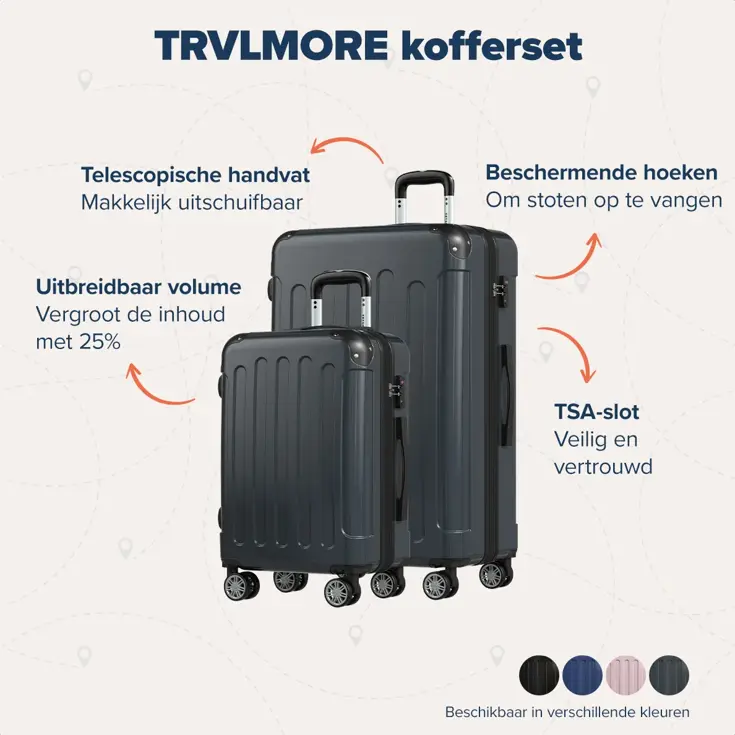 Kofferset – 2 Delig – 45L