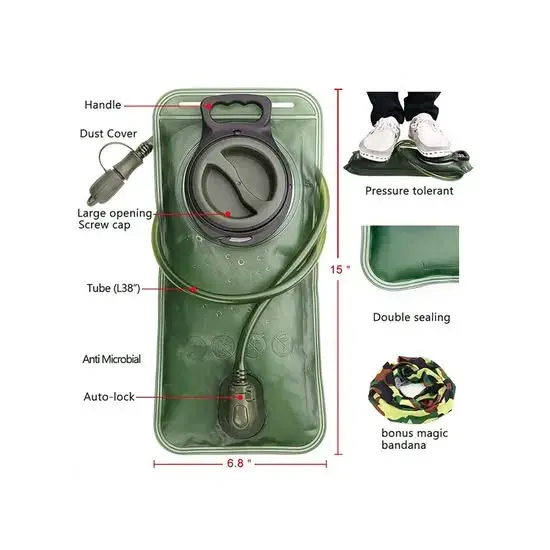 Waterzak met reservoir 2 liter