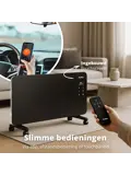 Slimme Paneelverwarmer -2000W - Zwart
