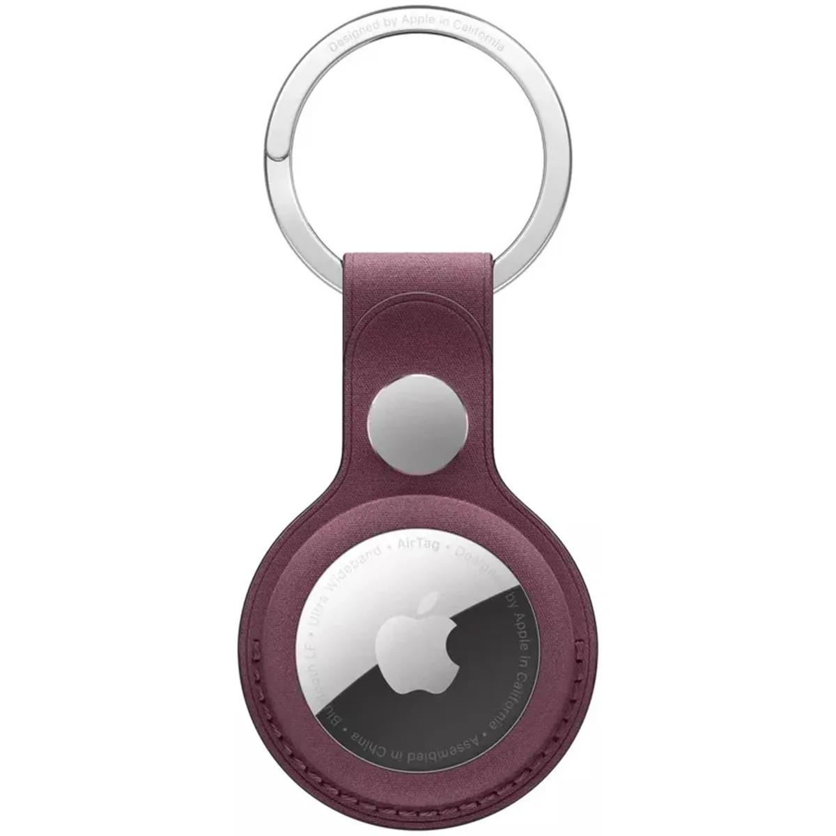 Apple  FineWoven Key ring AirTag-sleutelhanger  Donkerrood