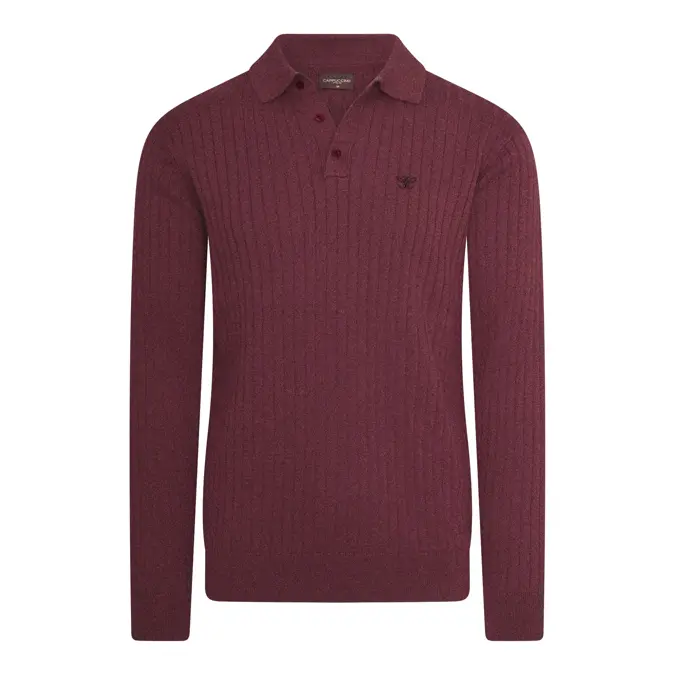 Heren Massa Knit Polo Cappuccino Italia