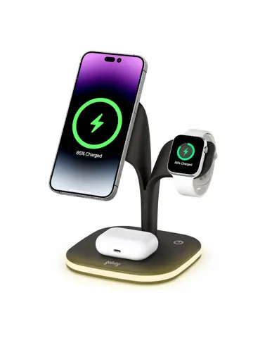 Draadloos Qi Oplaadstation 5-in-1 - 15W Snellader