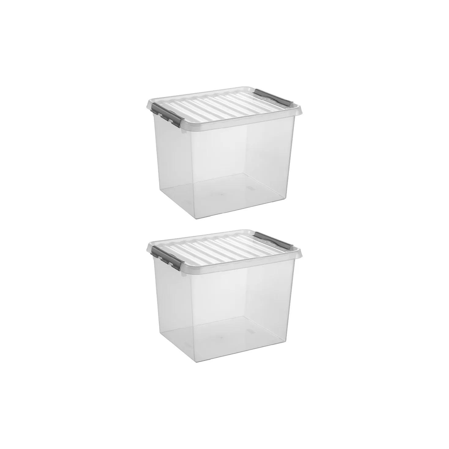 Sunware  Q-line  Opbergbox  52L  2-delig  Grijs