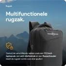 Laptoprugzak – Anti Diefstal – 17.3” – Zwart