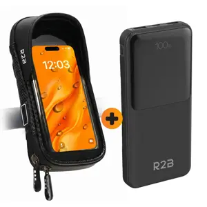Telefoonhouder Fiets +Powerbank 10000 mAh