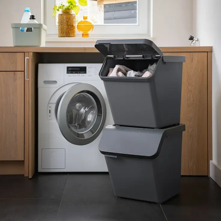 Sunware sigma home Prullenbak+deksel 60L-2-dlg