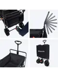 Bolderkar – Tot 120KG – 90L – Zwart