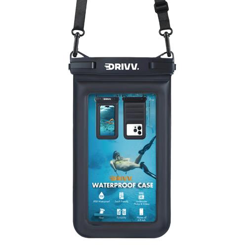 Waterdicht Telefoonhoesje - 6.8" Zwart - Drijvend