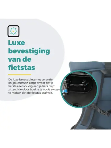 Voltano Luxe E-bike Rolltop Fietstas