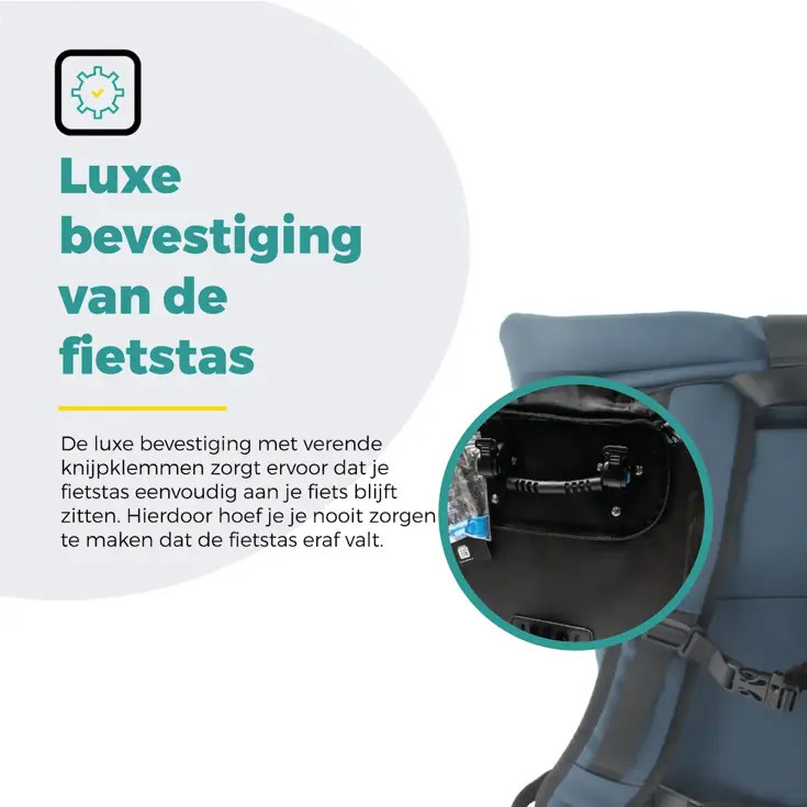Voltano Luxe E-bike Rolltop Fietstas