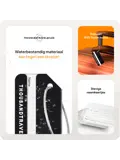 Aluminium Bagagelabel – 2 stuks – Zwart