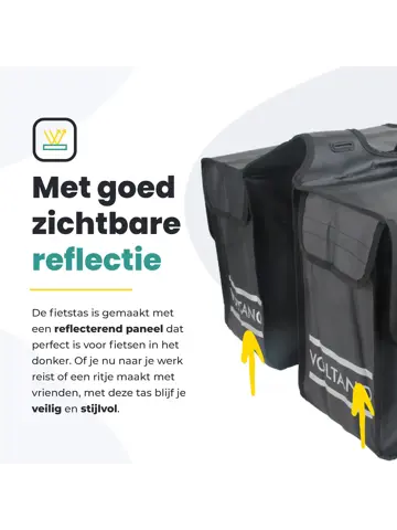 Voltano Dubbele Fietstas City - 35L