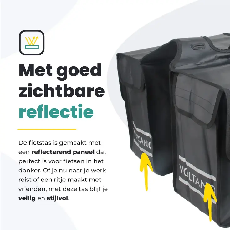 Voltano Dubbele Fietstas City - 35L